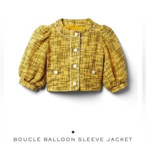BOUCLÉ BALLOON SLEEVE JACKET
